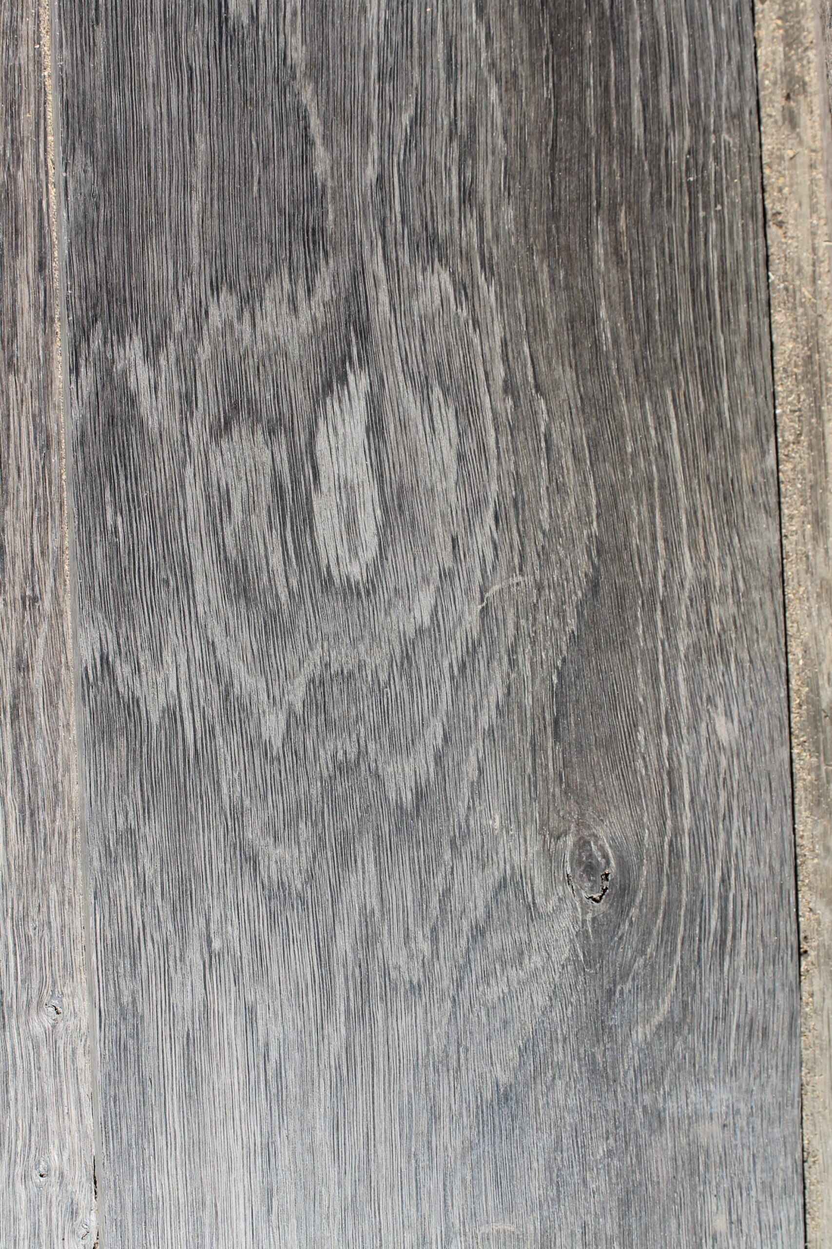 Solid bog oak floorboards