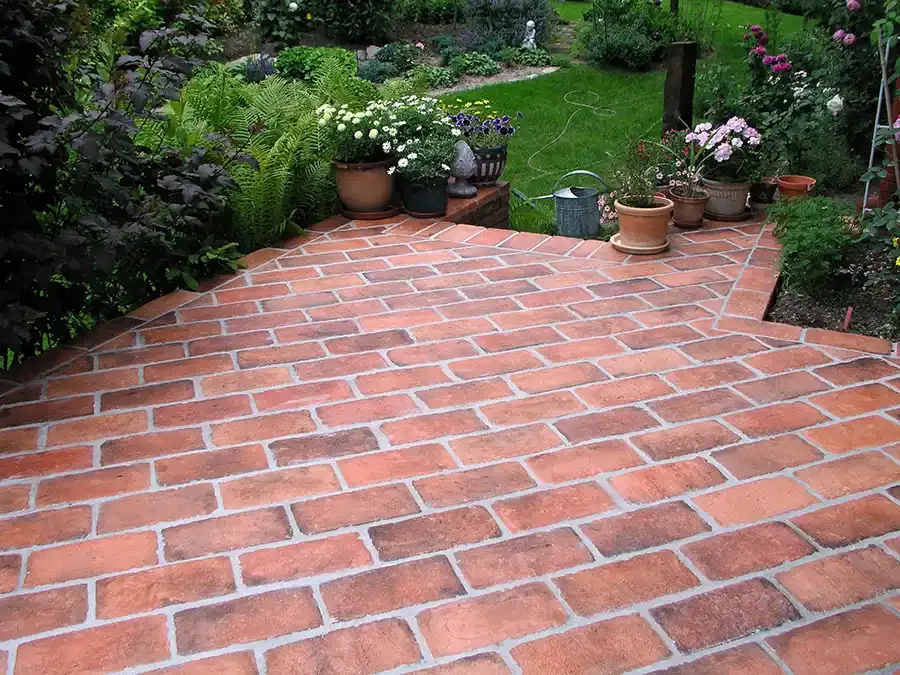 Reclaimed terracotta tiles